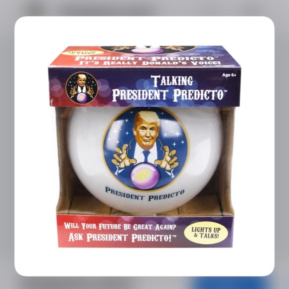President Predicto Donald Trump Magic 8 Ball Talking Gag Gift NEW NWT - Picture 1 of 14
